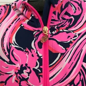 Lilly Pulitzer 1/4 zip sleeveless polo